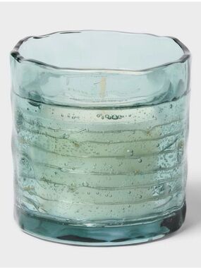 Twinkle Light LED Glass Jar Palm Leaf Grotto & Citronella Scented Candle 3.5oz